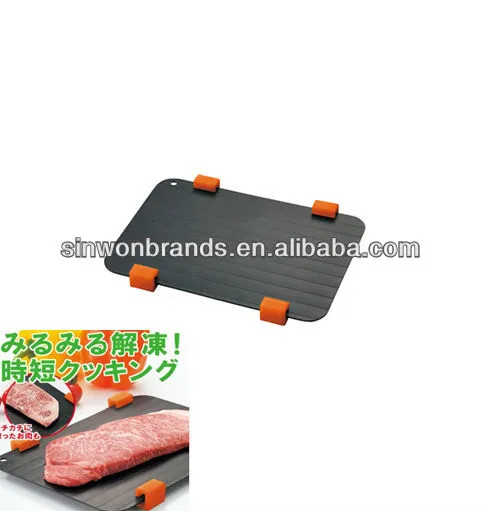 defrosting tray with legs