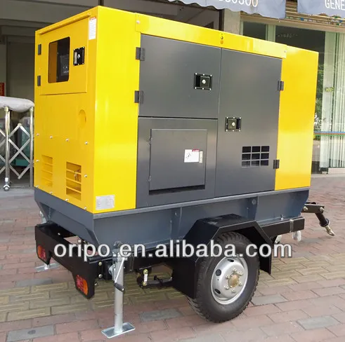 Non-stop power 60Hz 45kva generator trailer type