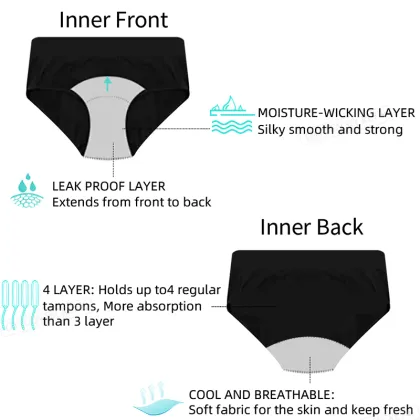 Oxygen Secret 4 Layers Menstrual Bikini Sanitary Panties