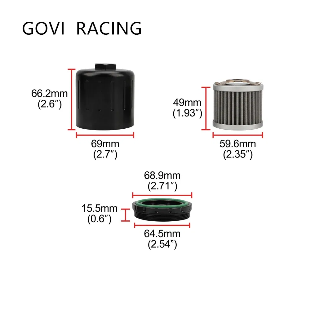 Filtro dell'olio adatto alla filetta Honda Acur M20X1.5 con magnete
