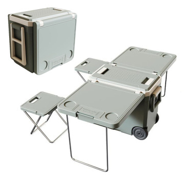 32L Outdoor Water Storage and Insulated Cooler Box: Versatile Camping Furniture Included