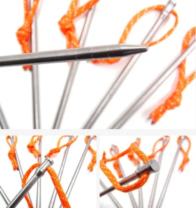 titanium rod tent pegs camping tent peg