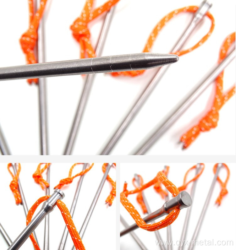 titanium rod tent pegs camping tent peg