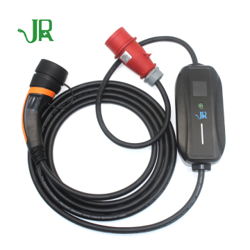 Type 2 fast 11kw portable ev home charger