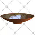 High Corten Steel Outdoor Patio Firepit Bowl