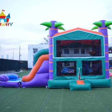 Langko Kids Commercial Inflatable Castle Bounce House with Shade