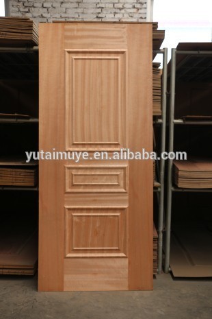 China supplier mdf door skin 2 panels design, melamine door skin, hdf door skin