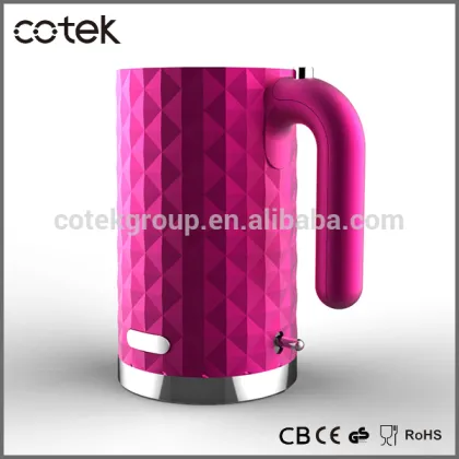 Hoteset diamond electric water kettle/ modern design electric kettle/ safe plastic kettle