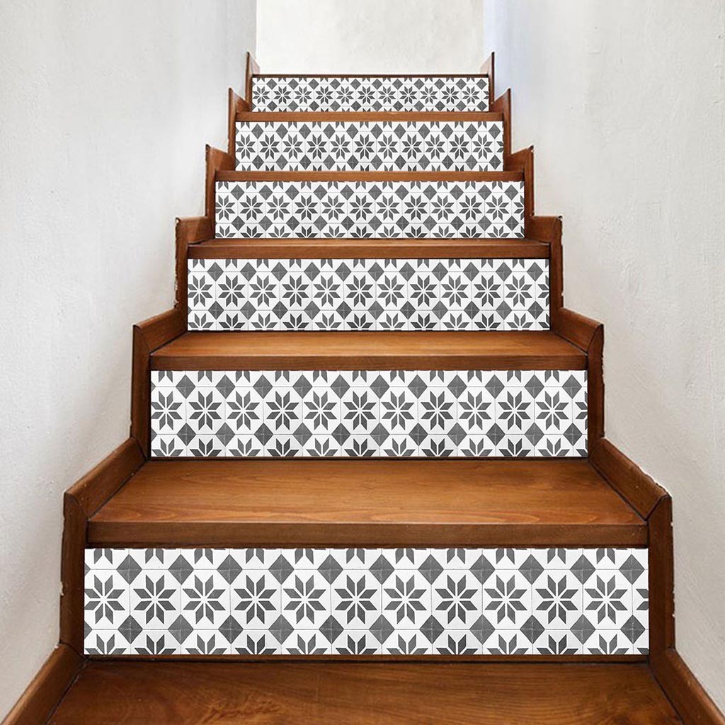 3D Tiles Stairway Stickers Modern Wall Sticker for Bedroom Living Room Stair Decor Waterproof Decal DIY Home Decoration #5