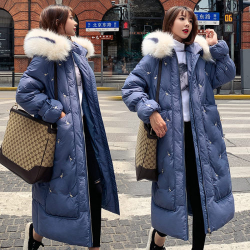 Chaqueta de algodón de mujer de invierno bordado de moda