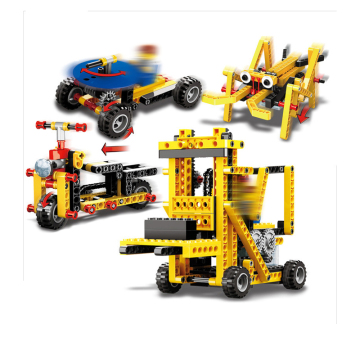 GRUAGGIO DI MACCHINE DI POTENZA: WANGE 1403 BLOCCATO MOC 4 in 1 Set per bambini-Punteggio in ingegneria e scienze