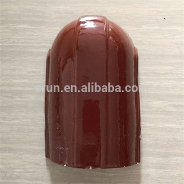 Factory outlet Ceramic ridge end, color-coated tile accessories