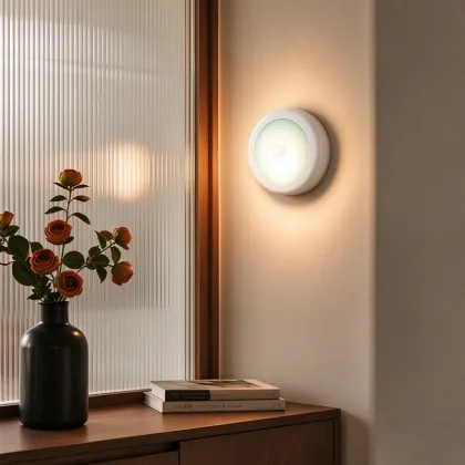 Smart Round Motion Sensor LED Night Light