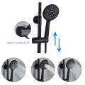 Quyanre Black Thermostatic Shower Faucet Bathtub Thermostatic Control Shower System Kit Hot Cold Temperature Faucets Shower