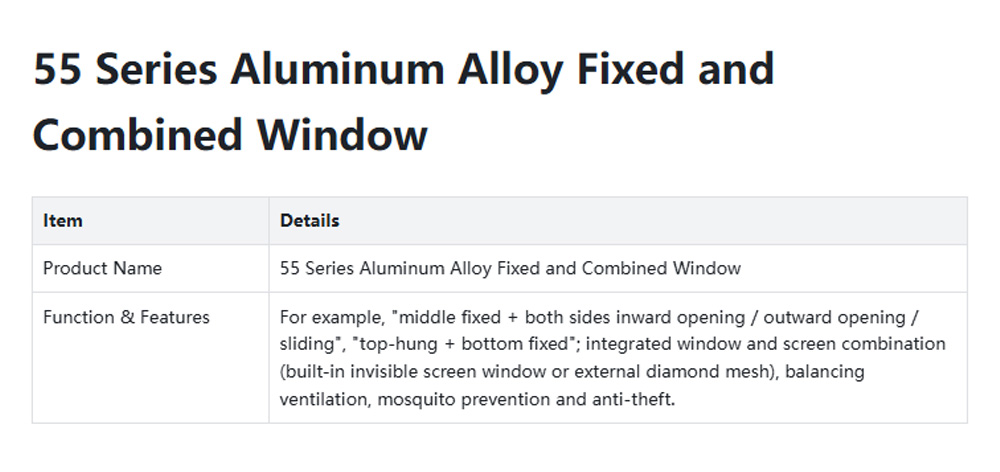 aluminum alloy doors and windows20-Z