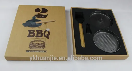 burger press BBQ gift set