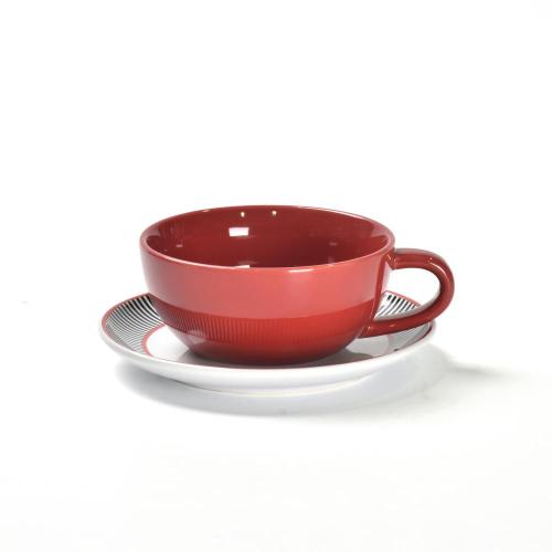 Wholesale Vintage Cappuccino ceramic coffee cup and saucer