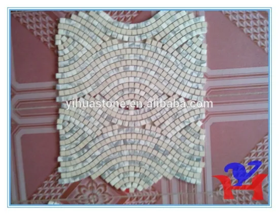 Irregular marble mosaic