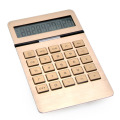 Aluminium Oppervlak Dual Power Desktop Calculator