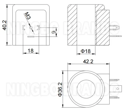 Hydac Type Directional Solenoid Valve Coil 3000489 3000249