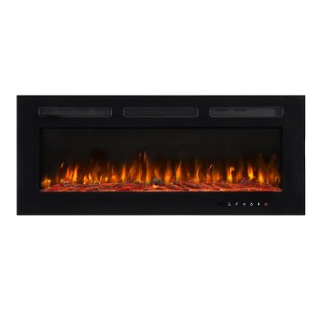 30 Inch Multi Size 1500W Wall Mounted Heater Adjustable Flame Remote Control Fireplace with Touch Switch Safety Cut-Off Device