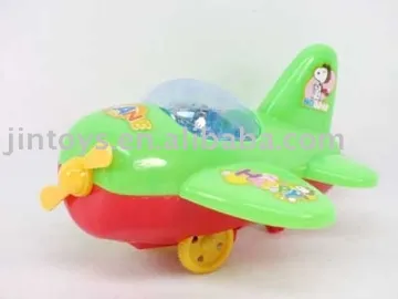 Plastic Toy ,Pull Line Plane with Bell