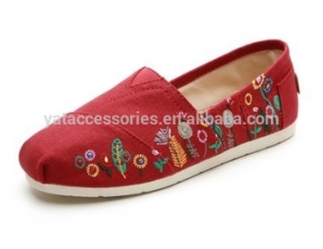 Woman Slip On Shoes With Canvas Upper and EVA Sole