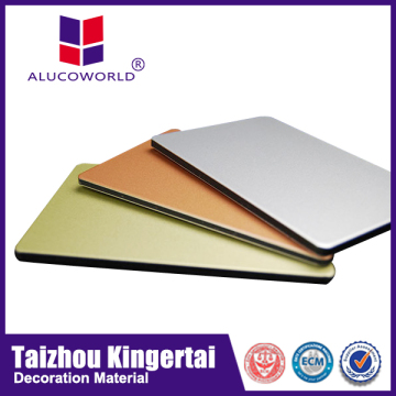 Alucoworld glass curtain wall pvdf coated exterior wall cladding plastic aluminium composite panel