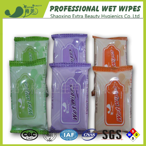 Refreshing Cleaning Single Pack Biodegradable Wet Wipes