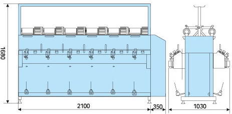 soft winder machine size