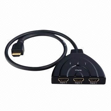 HDMI switch for 3-input to 1 output connector
