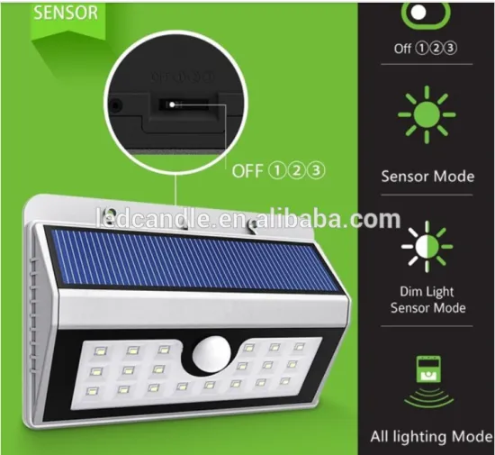 with ISO9001 certification 20led outdoor motion waterproof solar garden light