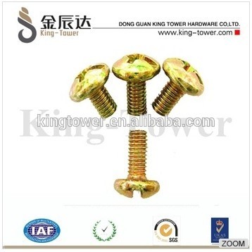 countersunk Brass small machine screws / brass screw m4