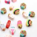 Cute Dessert Beads Candy Lollipop Popsicle Mix Polymer Clay Beads For DIY Jewelry Making