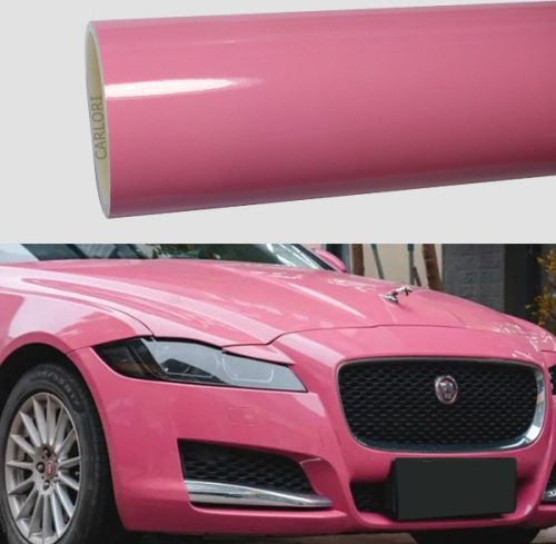 Crystal gloss prinses roze auto wrap vinyl