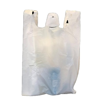 Plastic vest handle carrier shopping packaging bag