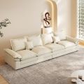 Kamar tamu minimalis nano nganggo sofa lurus