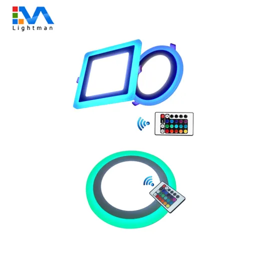 Round Double Color LED Panel Lamp - 3+3w 6+3w 12+6w 18+6w