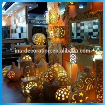 Cast stone wall lamp outdoor