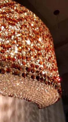 Modern Style crystal beads ceiling light for home and hotel