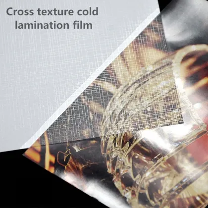 Photo Graphic Lamination Factory: Adhesive Transparent Textured Vinyl Film & 3D Flash Photo Cold Lamination