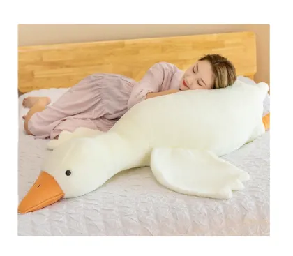 Big White Goose and Poor Duck Graphic Doll Pillow: A Unique Bodhisattva Duck Gift