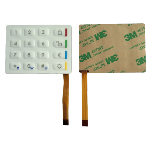 Elektronische Tastatur der Membran -Membran -Membranschalter auf Metallkuppel