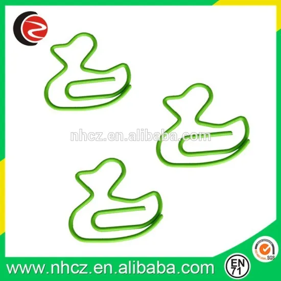 office/school cute duck shaped funny paper clip