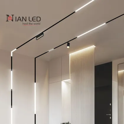 48V Magnetic Track Light System: LED Adjustable COB Track Lighting