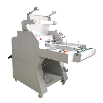 390mm Manual Paper Feeding Hot Roll Laminating Machine with Auto Overlap & Cutting Systems