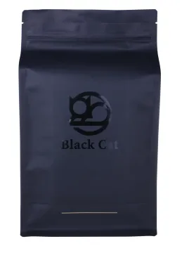 Custom Flat Bottom Bag with Zipper