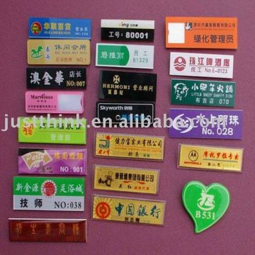 Welcome to Customized Acrylic Plastic Nameplate FZ-BDG-002