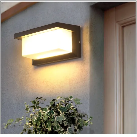 LED Outdoor Waterproof Wall Lamp for Home Exterior Lighting