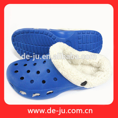 Winter Warm Inner Cloth Blue Horn Plastic Shoe